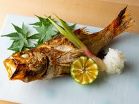 一本魚の料理の一例。