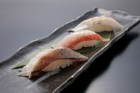 金目鯛炙り、黒むつ炙り、太刀魚炙り。