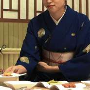 祇園本店ロイヤルフロアならではのサービス。