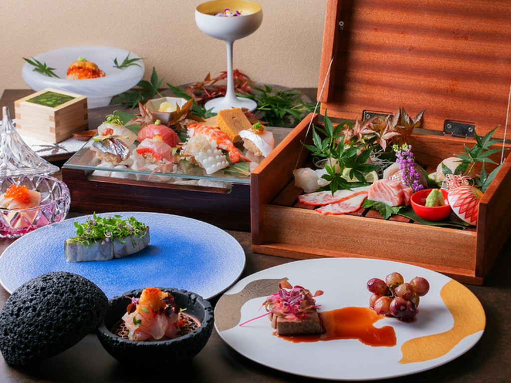 九州の旬食材で織りなす新感覚の料理と極上の握りが自慢