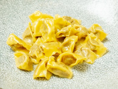 シェフの名刺代わりとなるパスタ『アニョロッティ デル プリン』