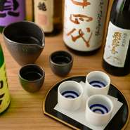 この他、毎日、日替わりでその時期だけの季節の日本酒をご用意しております。