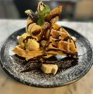 チョコバナナワッフル