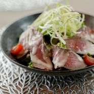 石垣牛“炭焼”ローストビーフのサラダ 自家製レフォールドレッシング