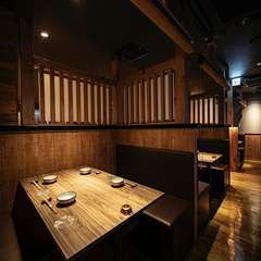 半個室にすることができるボックス席でのデートタイム