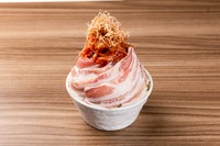 白菜キムチの辛さがひきたつうまからもんじゃ。