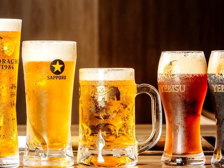 【單品無限暢飲】2小時2,480日元即可享用約75種生啤酒和啤酒雞尾酒的特別套餐♪