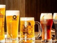 単品飲み放題コースです。二次会や二軒目使いにピッタリ!!ビール飲み比べやビアカクテルなどビール好き必見