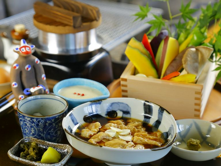 味付けホルモンがメインの『ホルモン焼セット』