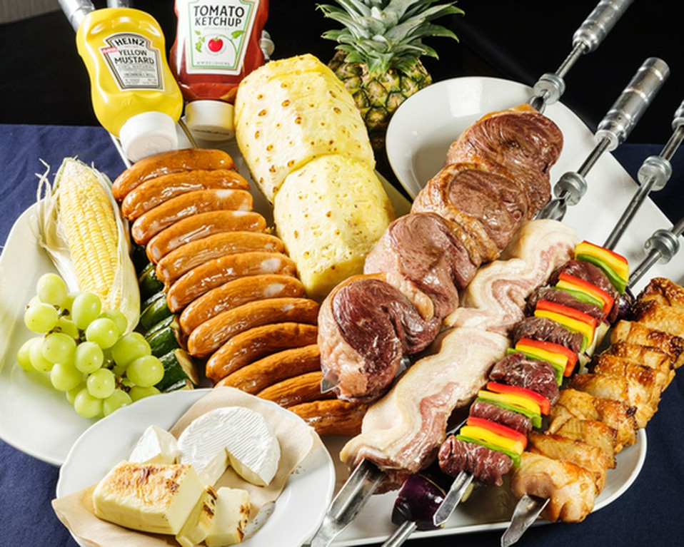 素材の魅力が最大限に高められた『22種類のシュラスコ食べ放題＋サイドメニュー3品付き（2時間）』