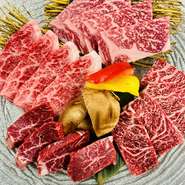 上ロース・上カルビ・サーロイン・厚切りハラミ