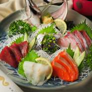 鮮魚のお刺身　中