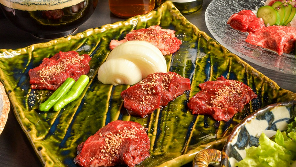 左馬焼肉五点盛り合わせ