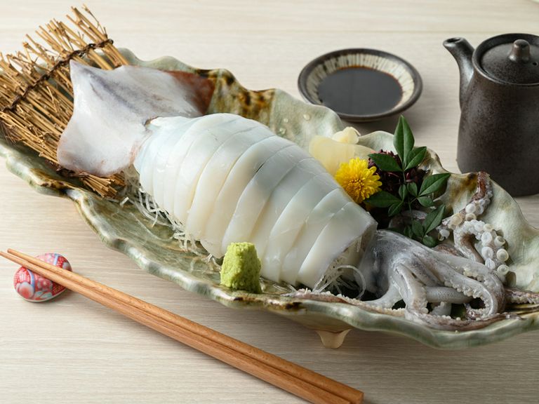 希少な高級食材を味わう贅沢『スルメイカの姿造り』