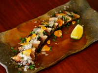 旬の鮮魚を使用した『魚の藁焼き』