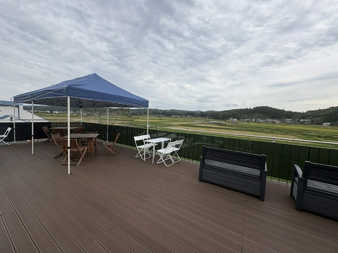 テラス席がある