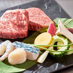 希少で上質な石垣牛のステーキがメインディッシュ『石垣牛コース』
