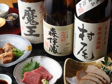 利き酒師のセレクトが魅力。焼酎の風味と料理の相性を探求