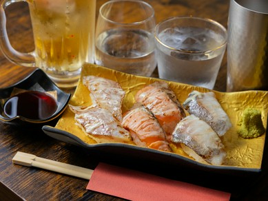 新鮮ネタに香ばしさをプラス『炙り寿司』
