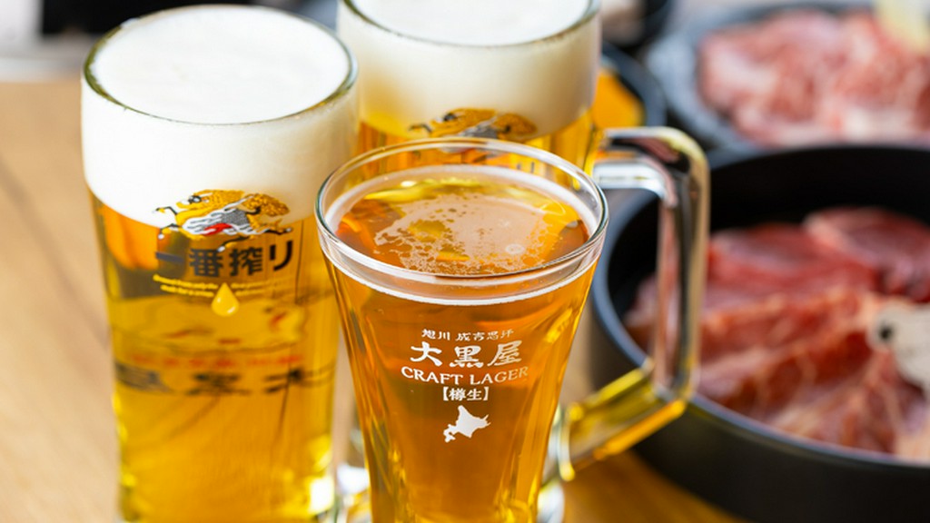 飲み放題で楽しむ、北海道直送のクラフトビール