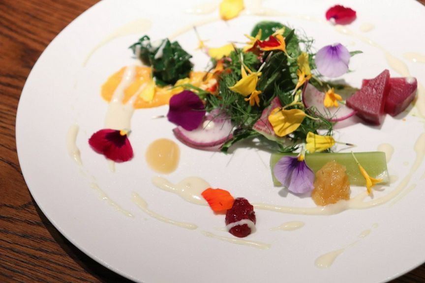 工夫を凝らした『おき農園の野菜と自家製コンフィチュール』