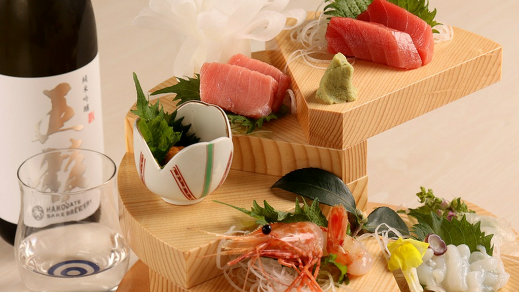 鮮度抜群、美しい盛付けにもこだわりが見られる『刺身』