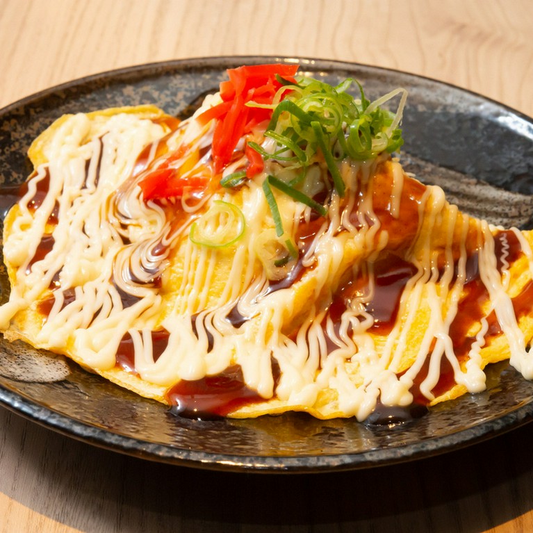 ソースとマヨネーズがたっぷりでシンプルな味付けの『豚平焼き』