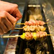 焼鳥を中心とした、店主おまかせのコース料理です。予約及び詳細はコースタブにてご確認ください。
