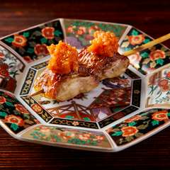 『高原比内地鶏のもも肉の薪焼き』