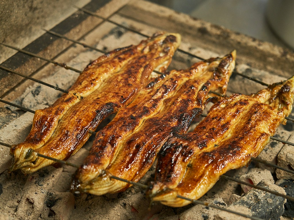 炭火で香ばしく焼き上げた鰻
