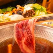 当店自慢のオリジナルブレンド出汁(こだわりの出汁しゃぶ)