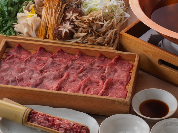 【歡迎宴、告別宴、晚宴】時令高湯涮涮鍋！和牛黑舌蘑菇涮涮鍋配大量蔥花高湯涮涮鍋（標準套餐）