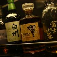 ジャパニーズウイスキーや日本酒も上質な味わいを厳選