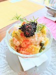 高知県産・カツオのたたきと焼きナスのカルパッチョ