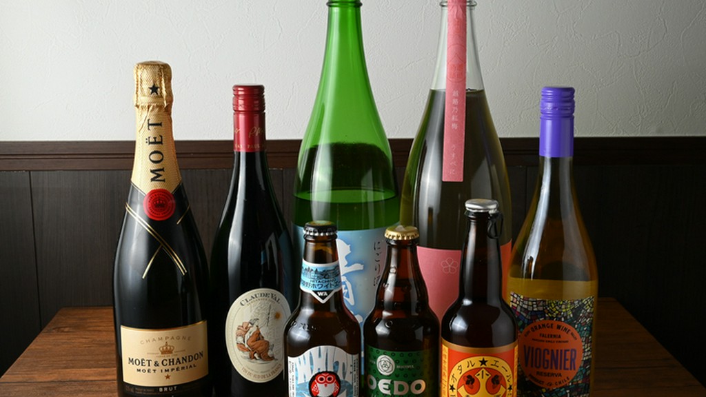 全国より集められた日本酒にクラフトビール。日本ならではの魅力的なお酒を多数セレクト