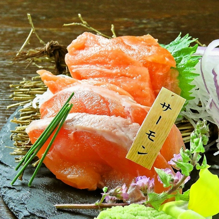 サーモンのお造り1人前