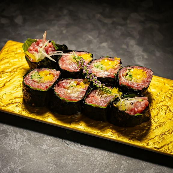 トロたくつまみ巻き