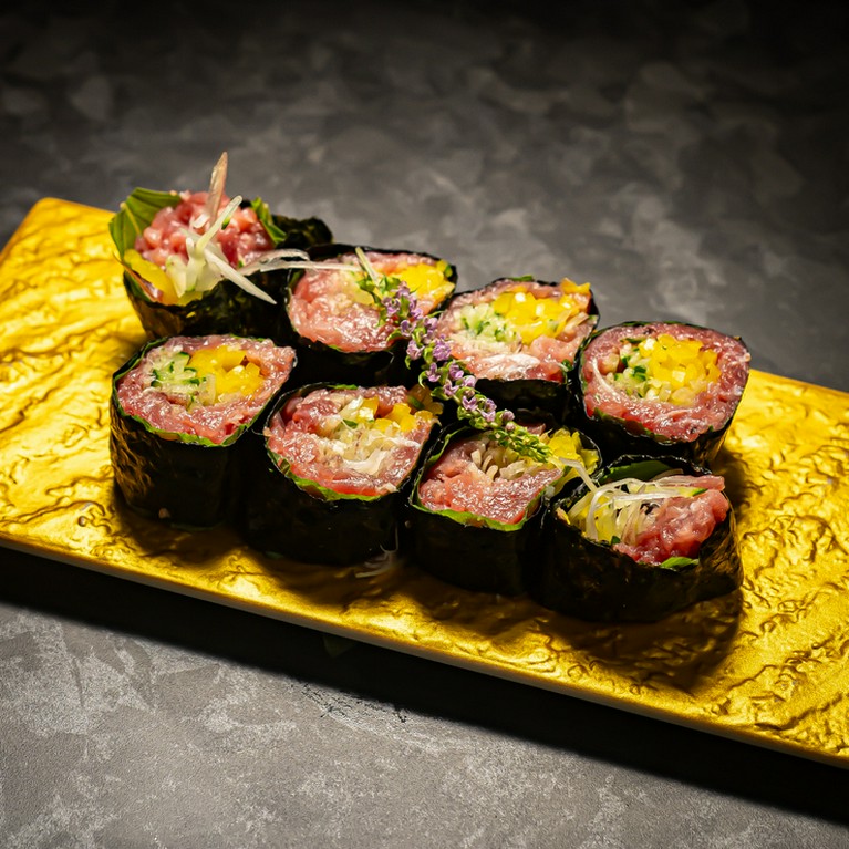 トロたくつまみ巻き