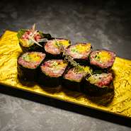 トロたくつまみ巻き