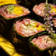 トロたくつまみ巻き