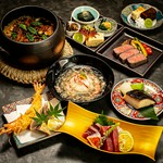 四季折々の厳選食材を使用した贅沢コース。