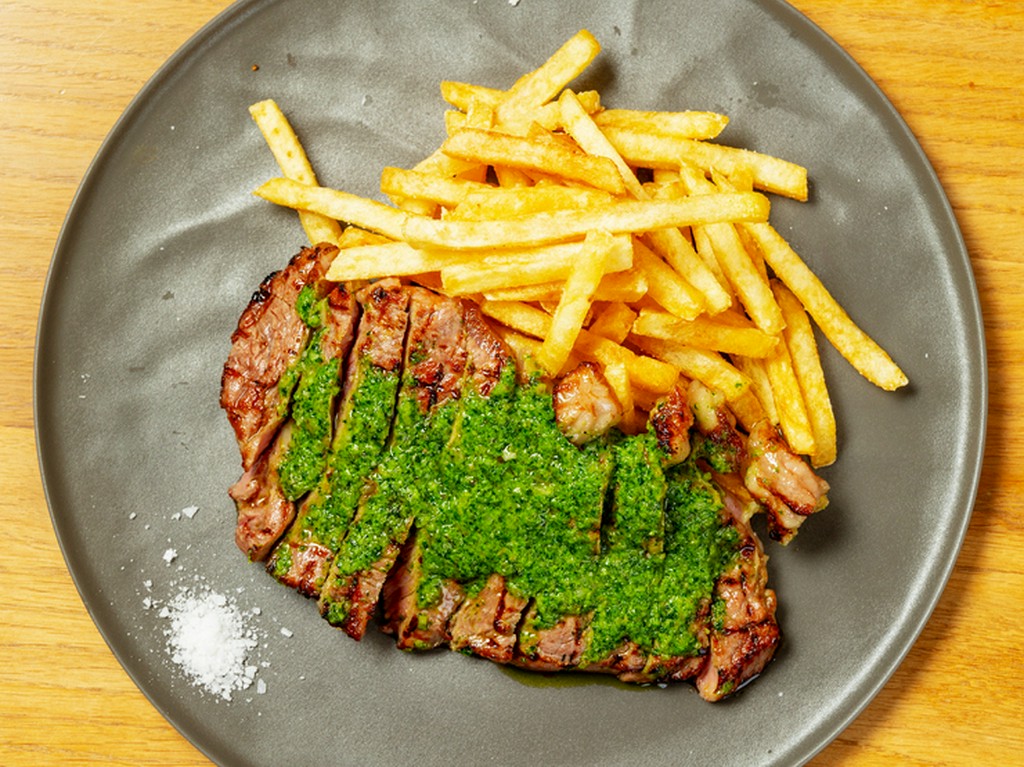 牛ローススティック＆フリット