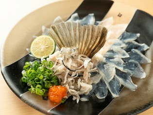 宮城沖の天然フグ、三陸の旬魚介、手間暇かけた自家製調味料