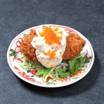 濃厚なクリーム溢れるコロッケとタルタルの出合い　とびっこもいるよ～
