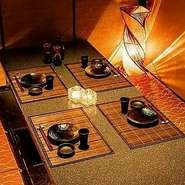 230席すべてが掘りごたつ式の完全個室◎2名様～団体様まで柔軟に対応します。 デートや女子会、ビジネスのご利用にも、周囲を気にせず寛げるのが魅力。美味しい料理とお酒を囲みながらゆったりとお過ごしください。