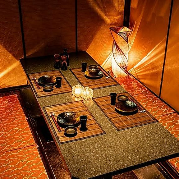 少人数向けの個室も完備