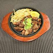 砂ズリの塩焼き