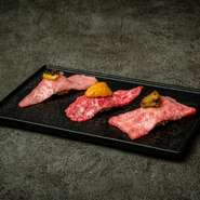 厳選希少部位の最高品質部のみ使用。
フォアグラ、キャビア、雲丹使用のこだわりの逸品！