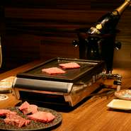 お好みの1枚や追加で食べたいお肉がありましたら店員にお伝え下さい。