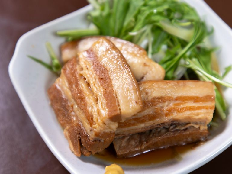 某ブランド豚三枚肉の煮付け